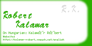 robert kalamar business card